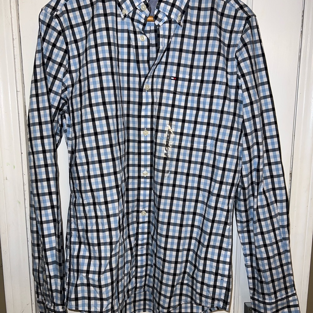 Men's Blue Checkered Shirt